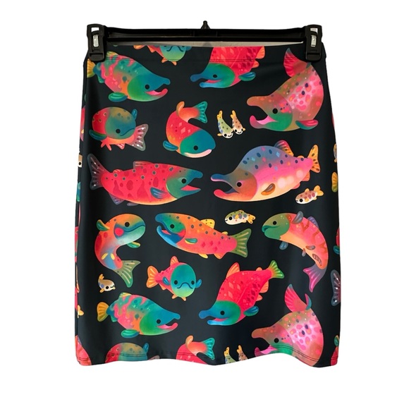 Colorful Fish Skirt! size 2XL (NWOT) - Picture 3 of 7